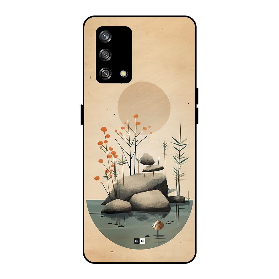 Zen Garden Metal Back Case for Oppo F19