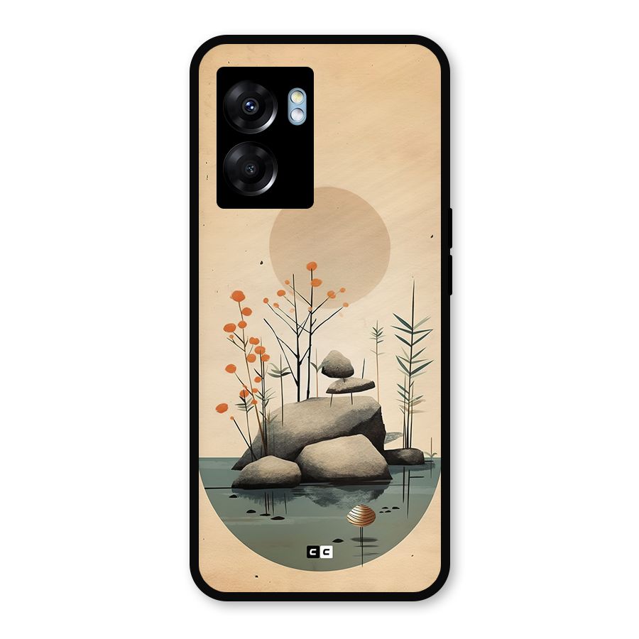 Zen Garden Metal Back Case for Realme Narzo 50 5G