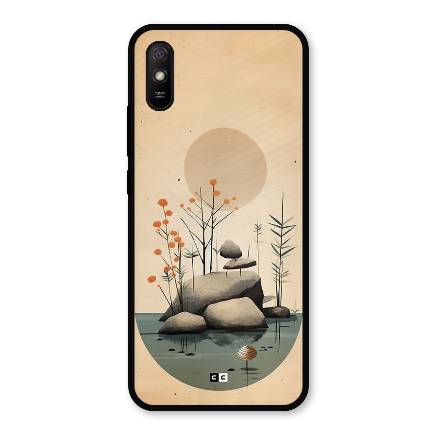 Zen Garden Metal Back Case for Redmi 9a