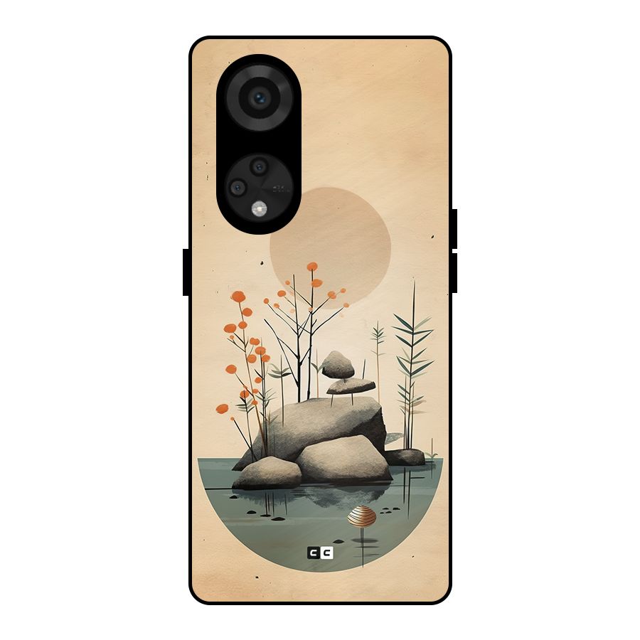 Zen Garden Metal Back Case for Reno8 T 5G