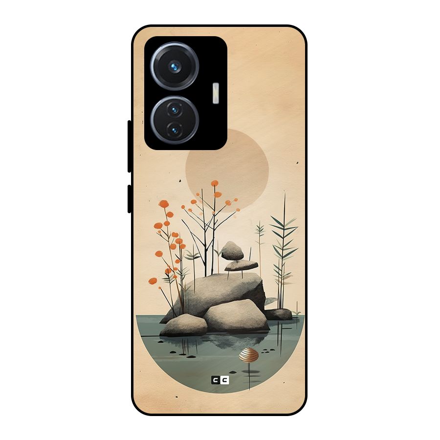 Zen Garden Metal Back Case for Vivo T1 44W