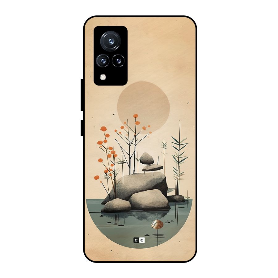 Zen Garden Metal Back Case for Vivo V21 5G