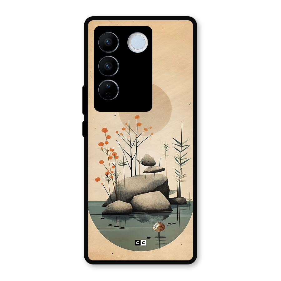 Zen Garden Metal Back Case for Vivo V27