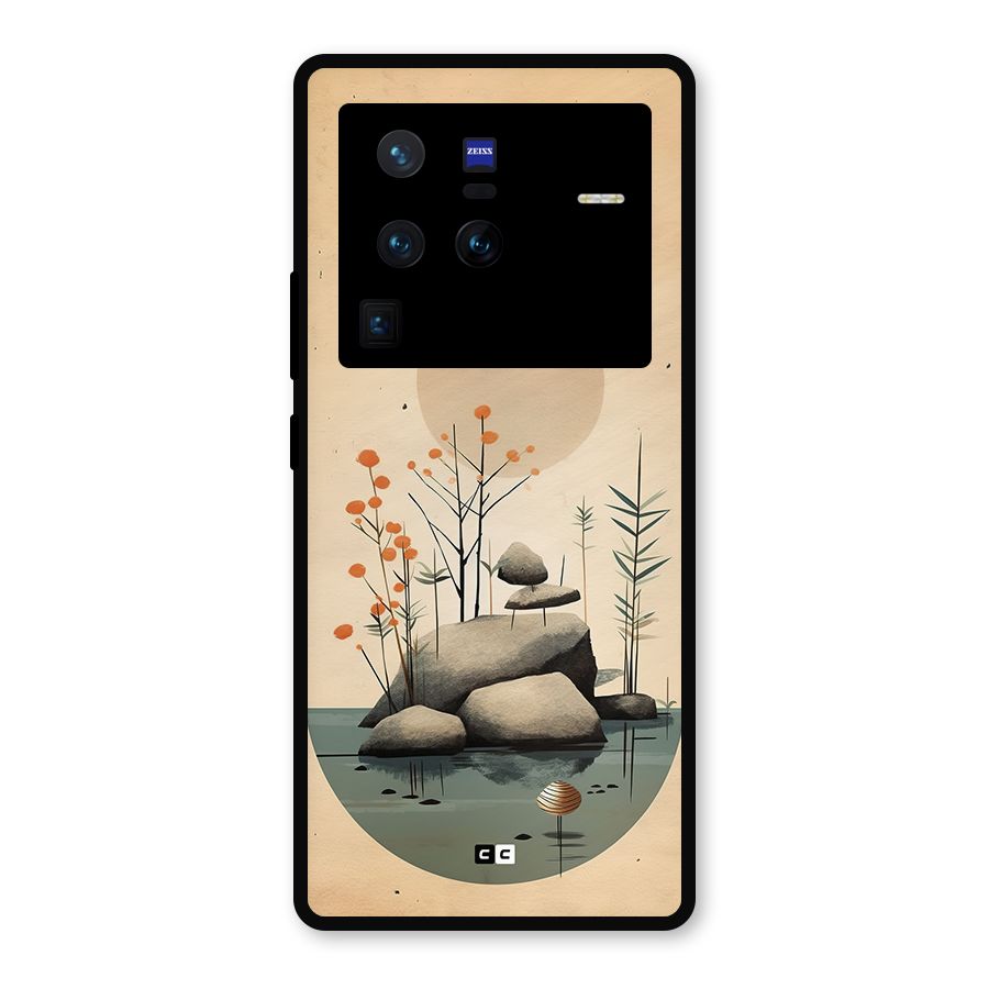 Zen Garden Metal Back Case for Vivo X80 Pro
