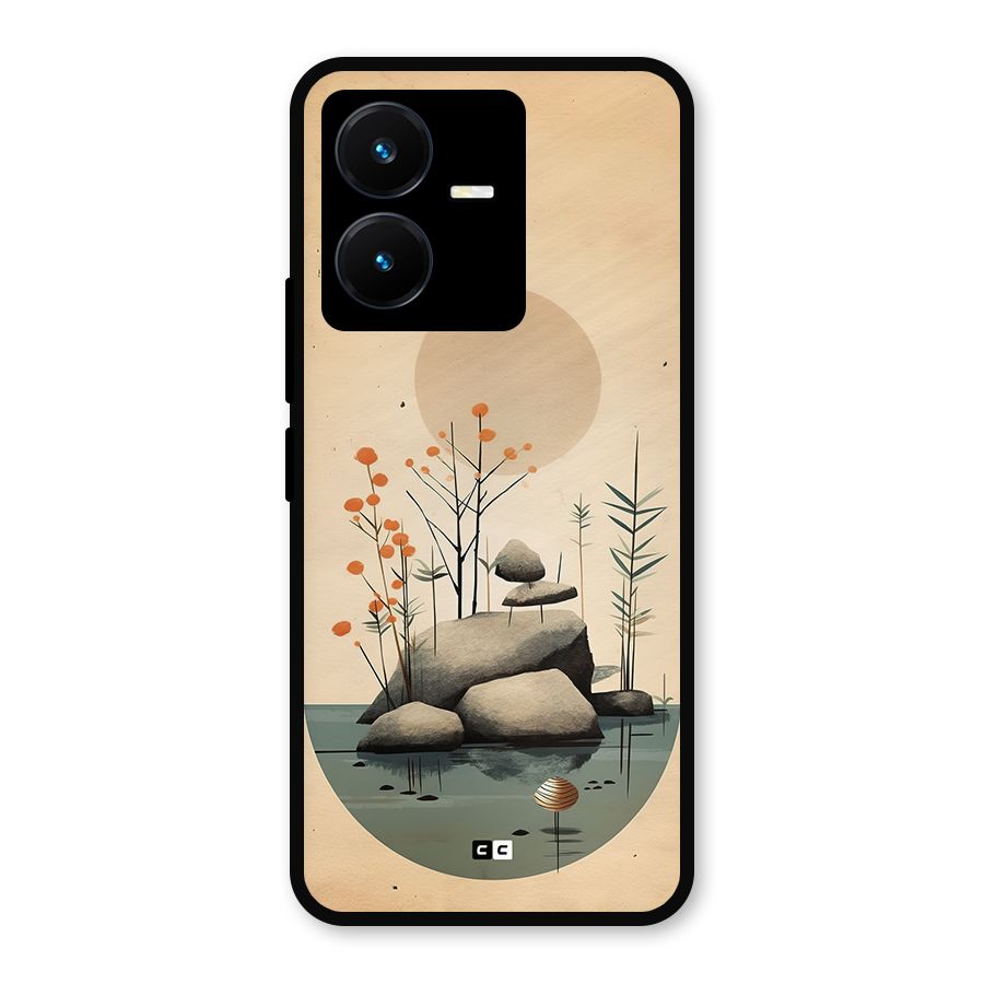 Zen Garden Metal Back Case for Vivo Y22