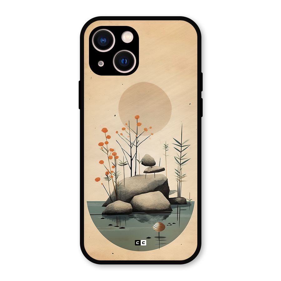 Zen Garden Metal Back Case for iPhone 13