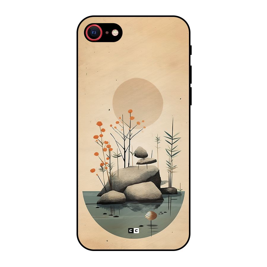 Zen Garden Metal Back Case for iPhone 8