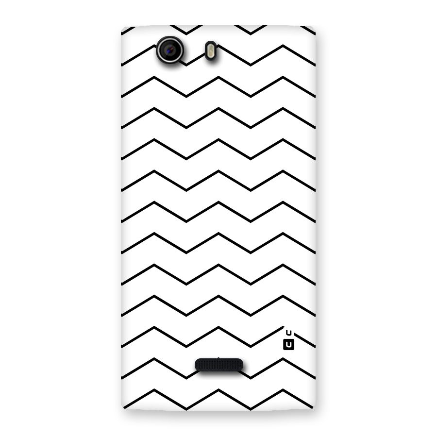 ZigZag Simple Classic Lines Back Case for Canvas Nitro 2 E311
