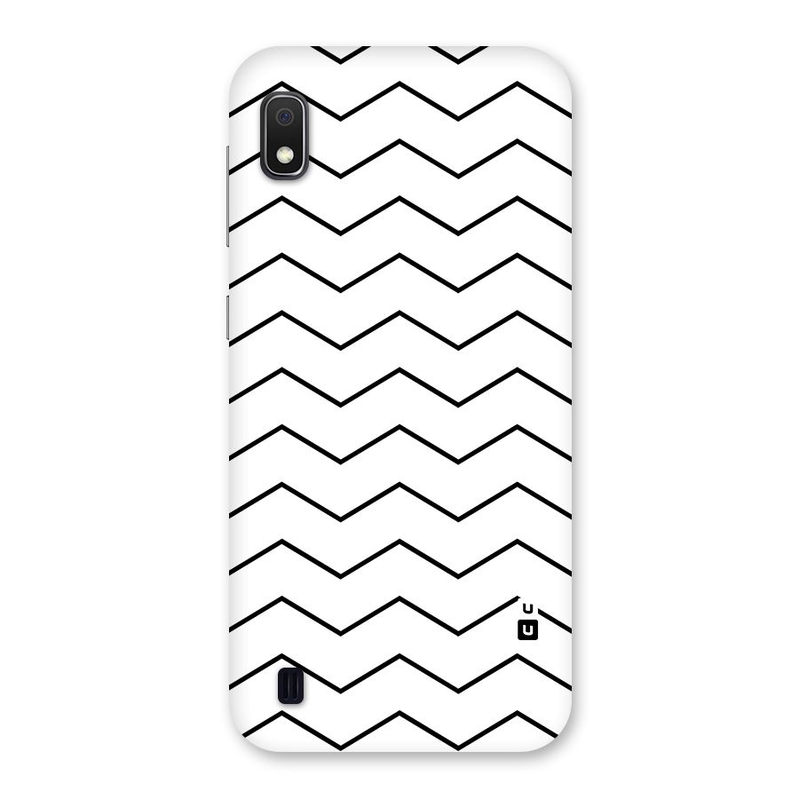 ZigZag Simple Classic Lines Back Case for Galaxy A10