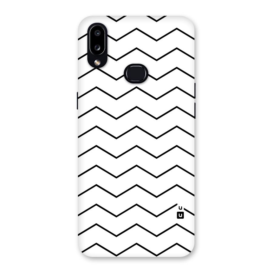 ZigZag Simple Classic Lines Back Case for Galaxy A10s