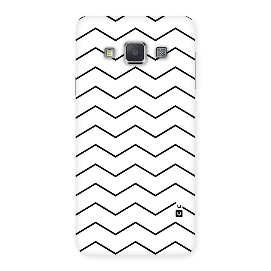 ZigZag Simple Classic Lines Back Case for Galaxy A3