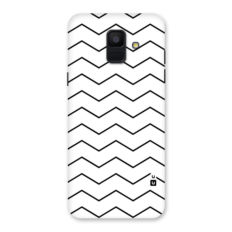 ZigZag Simple Classic Lines Back Case for Galaxy A6 (2018)