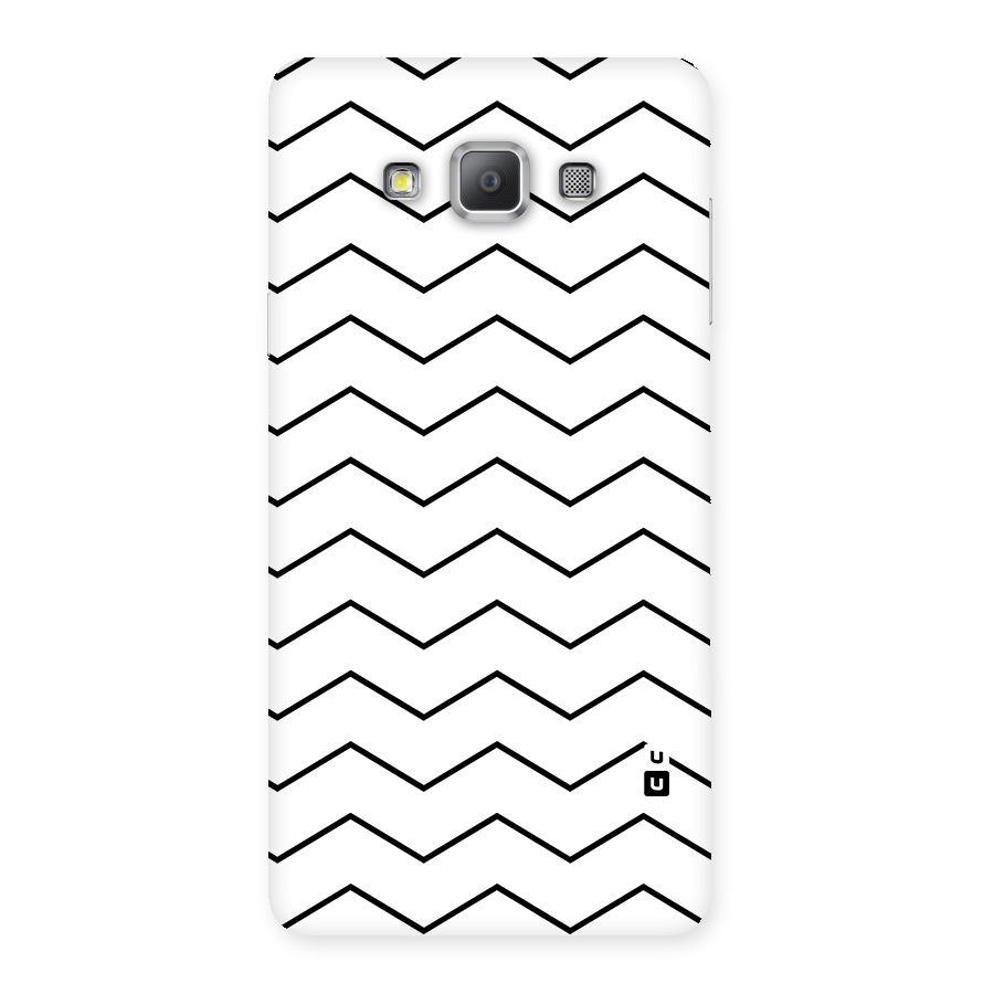 ZigZag Simple Classic Lines Back Case for Galaxy A7