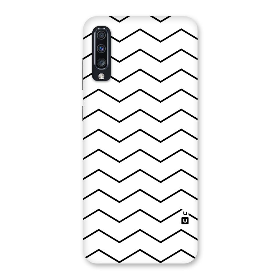 ZigZag Simple Classic Lines Back Case for Galaxy A70