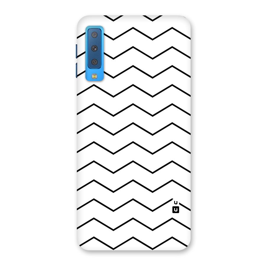 ZigZag Simple Classic Lines Back Case for Galaxy A7 (2018)