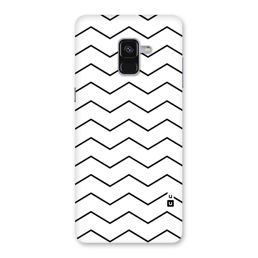 ZigZag Simple Classic Lines Back Case for Galaxy A8 Plus