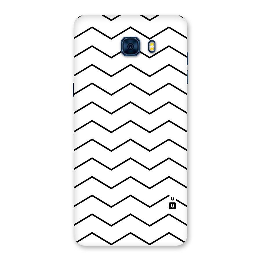 ZigZag Simple Classic Lines Back Case for Galaxy C7 Pro