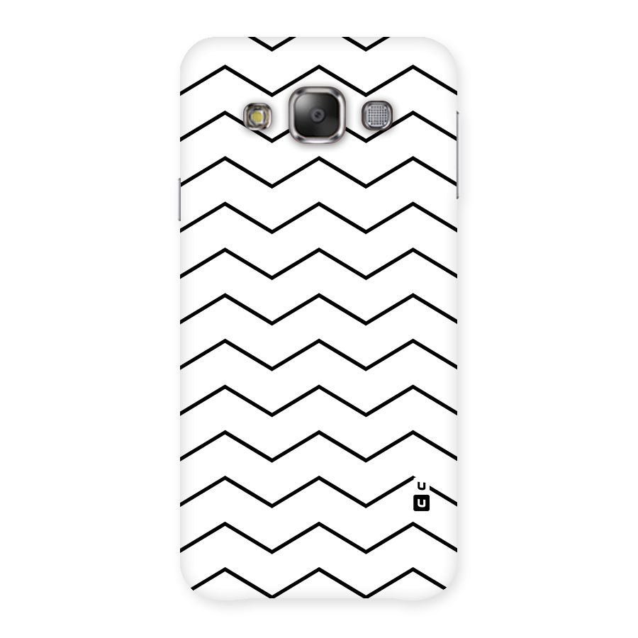ZigZag Simple Classic Lines Back Case for Galaxy E7