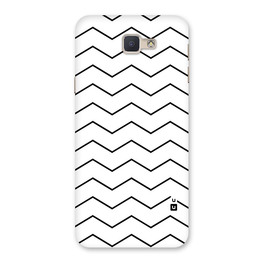ZigZag Simple Classic Lines Back Case for Galaxy J5 Prime