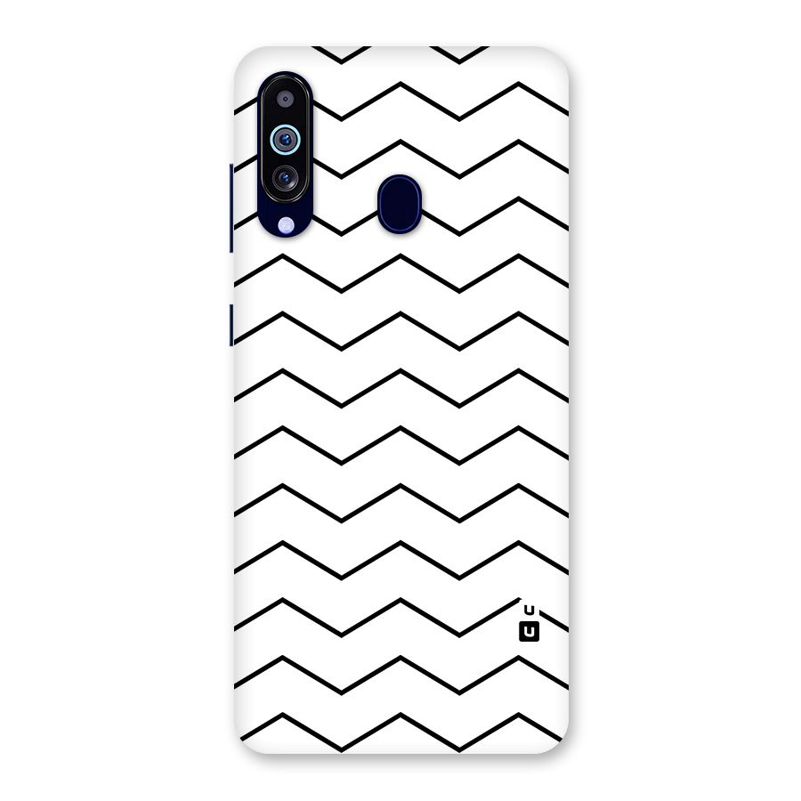 ZigZag Simple Classic Lines Back Case for Galaxy M40