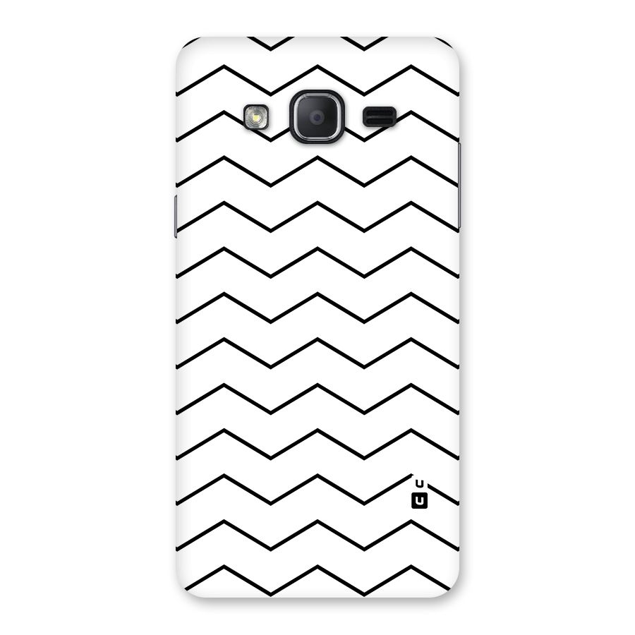 ZigZag Simple Classic Lines Back Case for Galaxy On7 2015