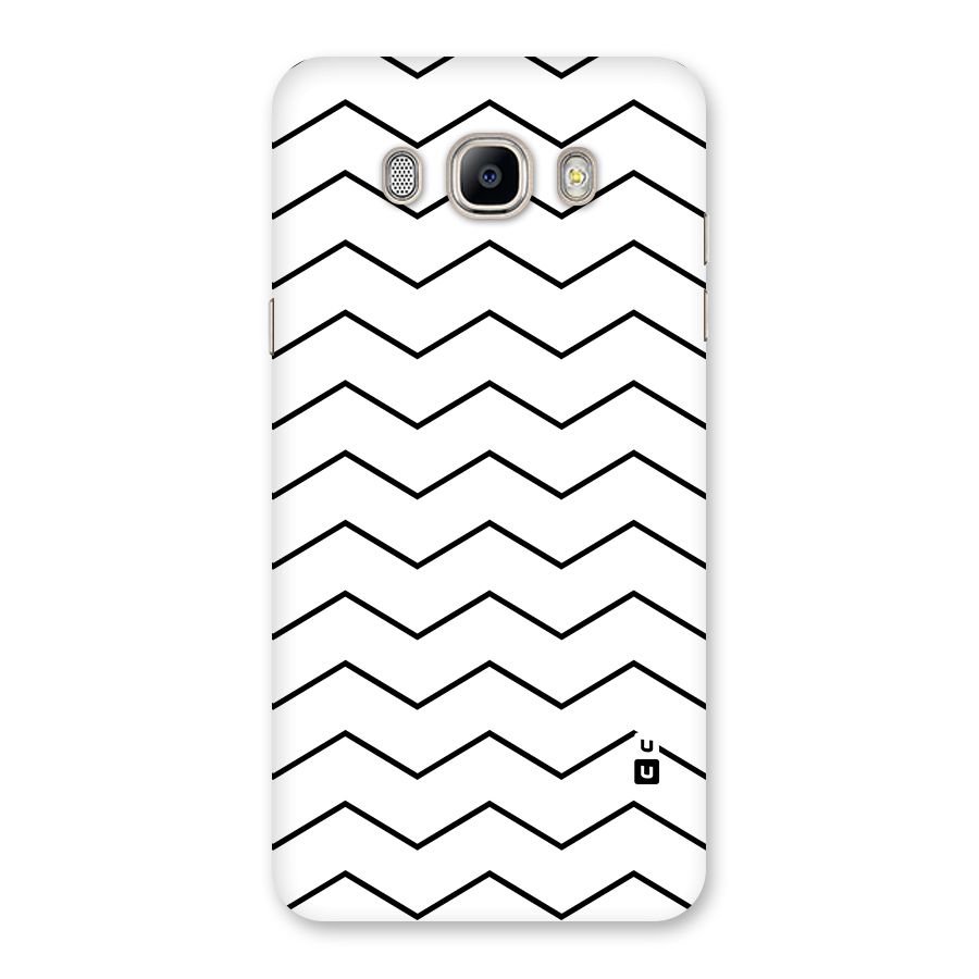 ZigZag Simple Classic Lines Back Case for Galaxy On8