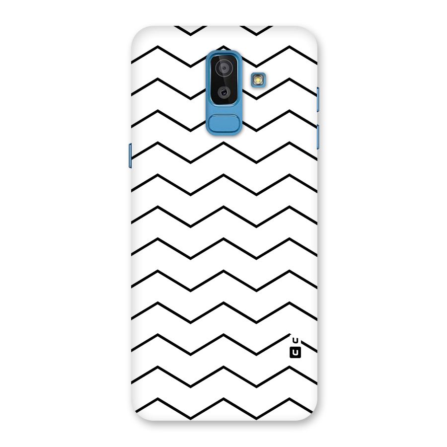 ZigZag Simple Classic Lines Back Case for Galaxy On8 (2018)