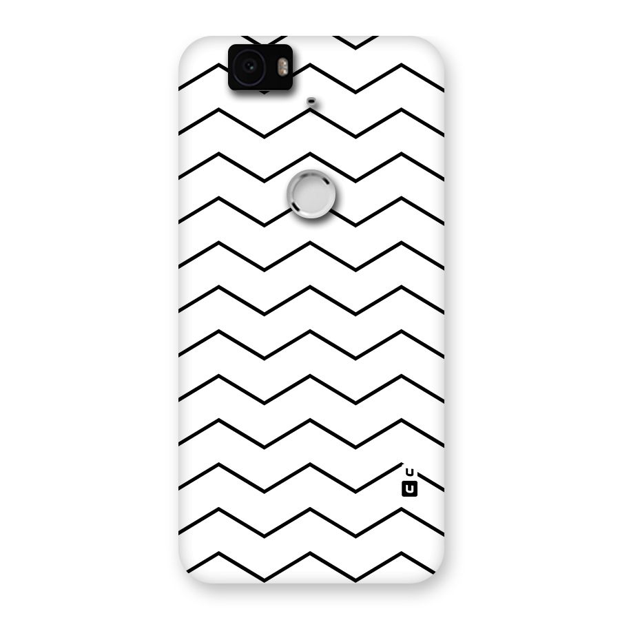 ZigZag Simple Classic Lines Back Case for Google Nexus-6P