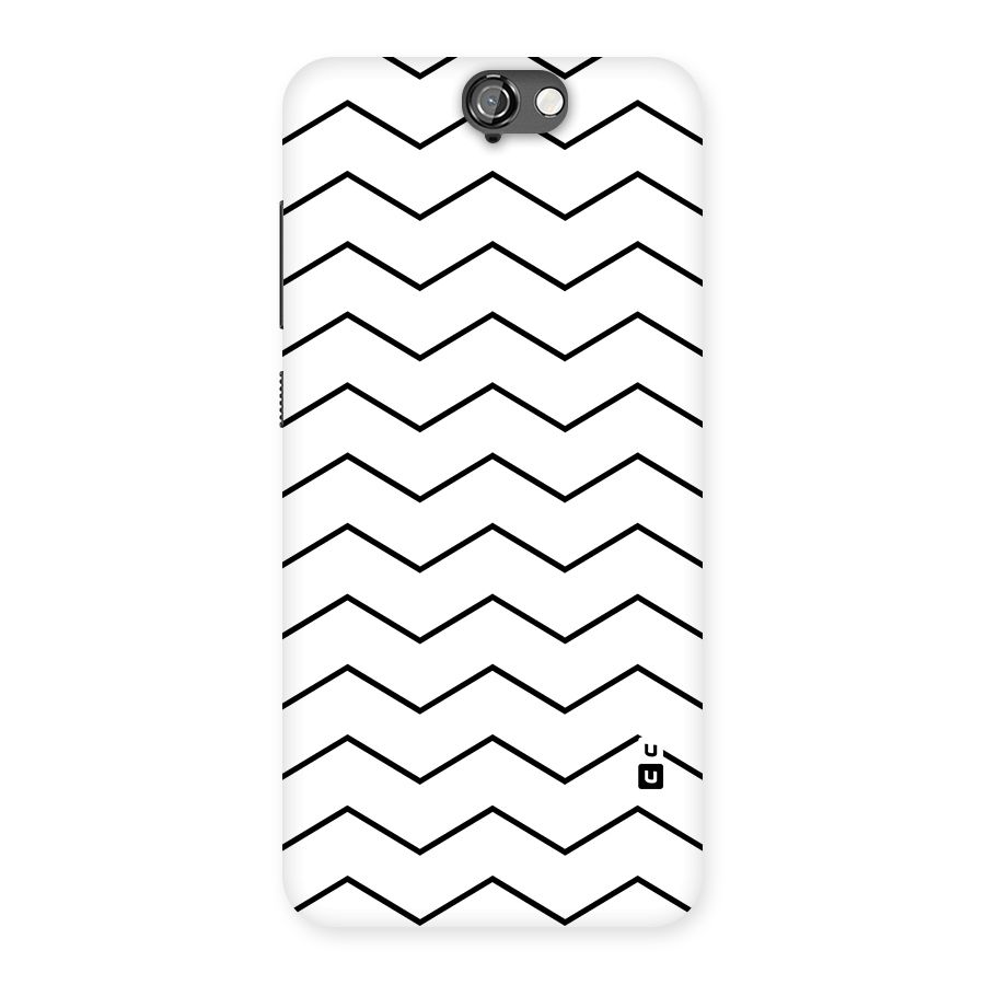 ZigZag Simple Classic Lines Back Case for HTC One A9