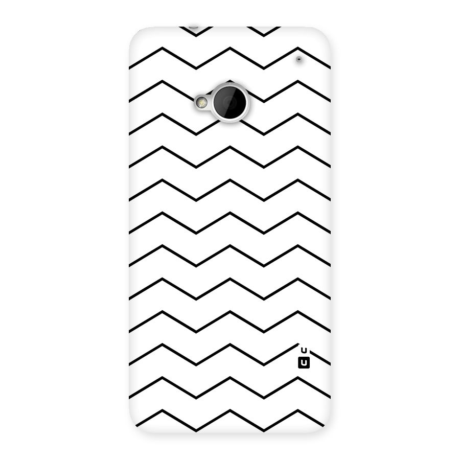 ZigZag Simple Classic Lines Back Case for HTC One M7