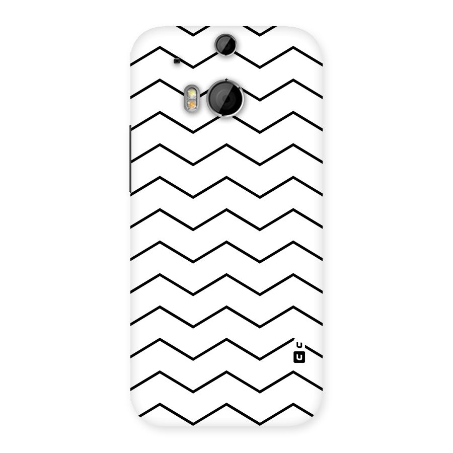 ZigZag Simple Classic Lines Back Case for HTC One M8