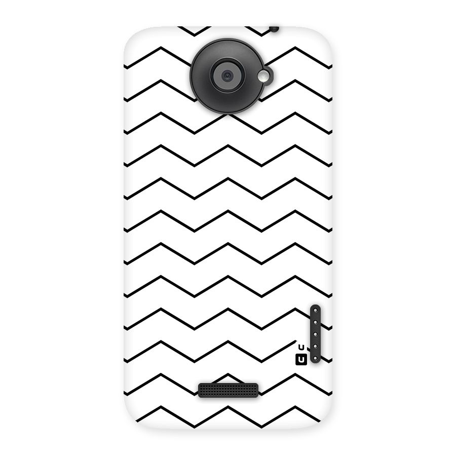 ZigZag Simple Classic Lines Back Case for HTC One X
