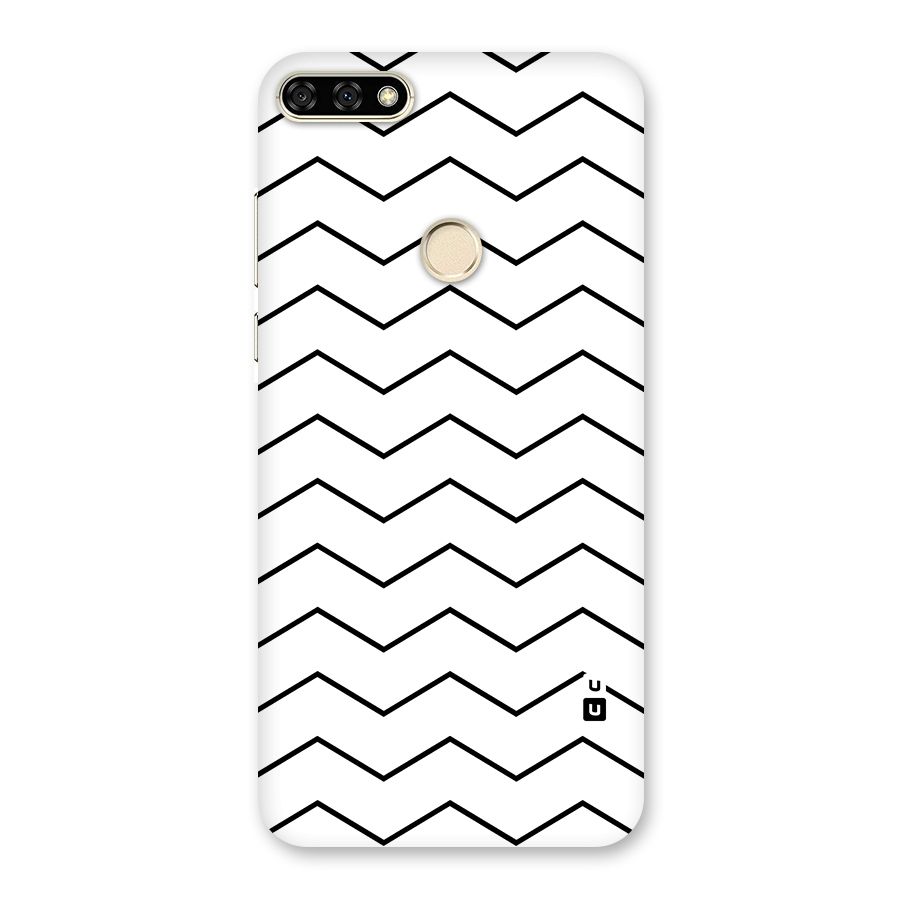 ZigZag Simple Classic Lines Back Case for Honor 7A