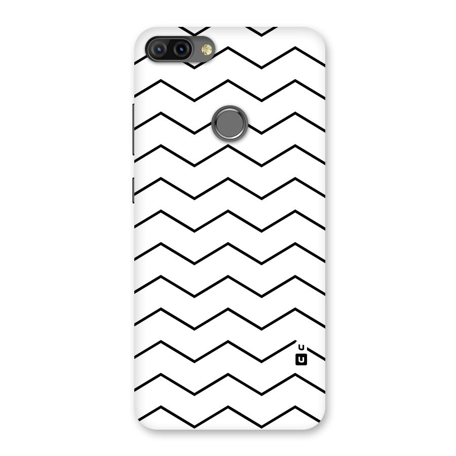 ZigZag Simple Classic Lines Back Case for Infinix Hot 6 Pro
