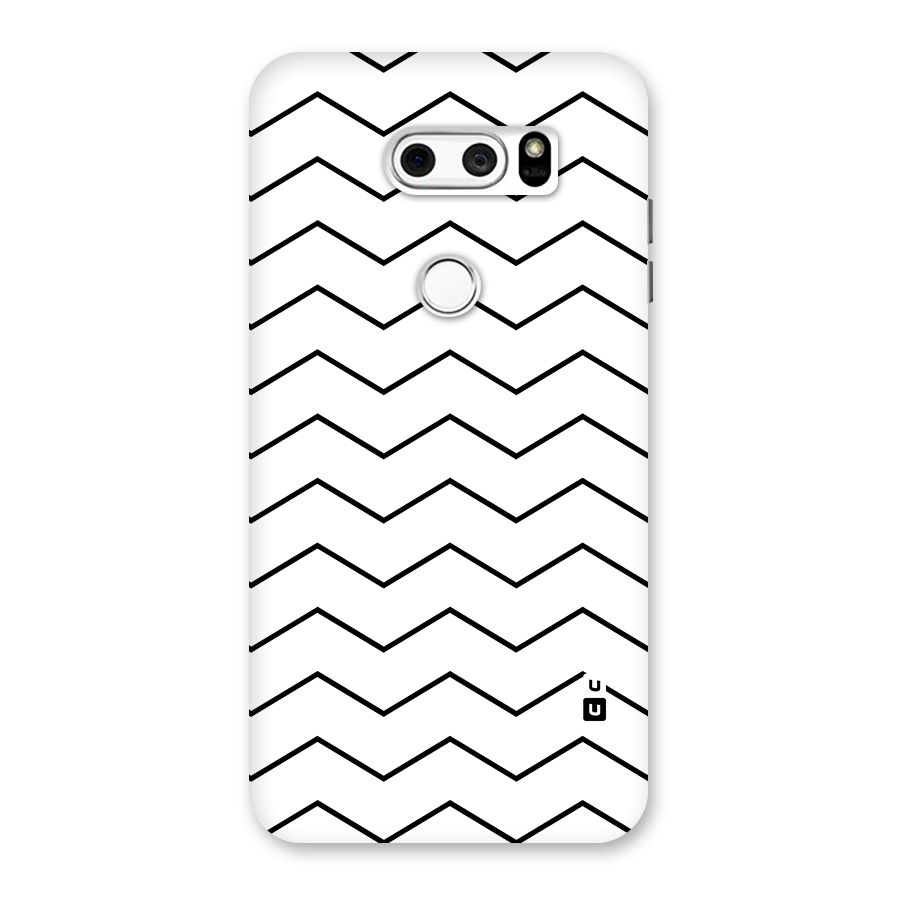 ZigZag Simple Classic Lines Back Case for LG V30
