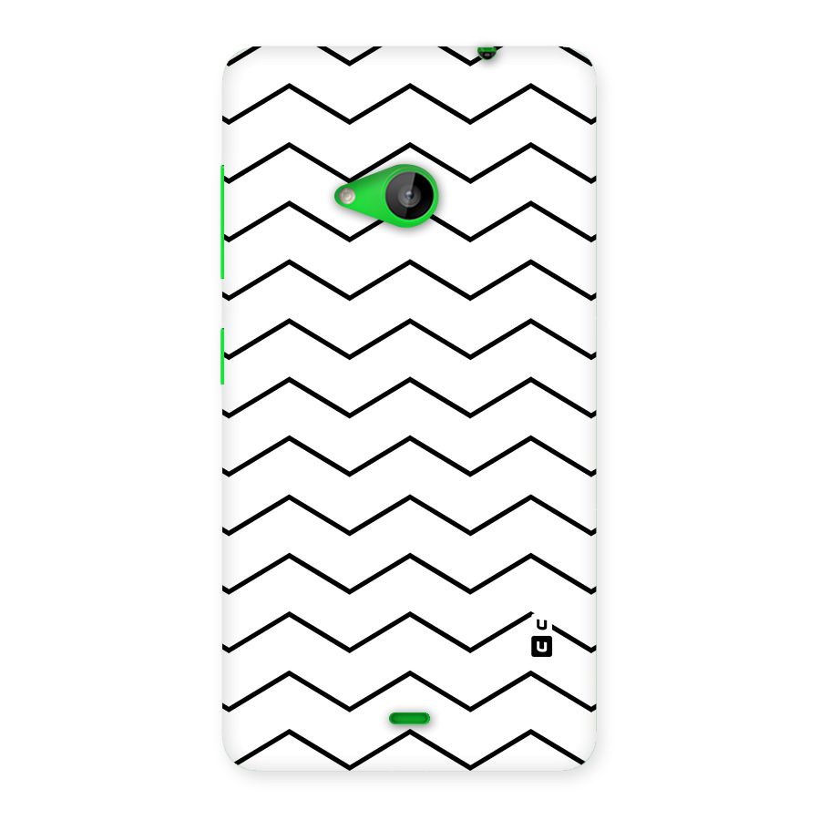 ZigZag Simple Classic Lines Back Case for Lumia 535