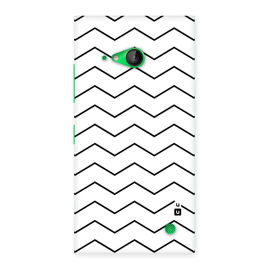ZigZag Simple Classic Lines Back Case for Lumia 730