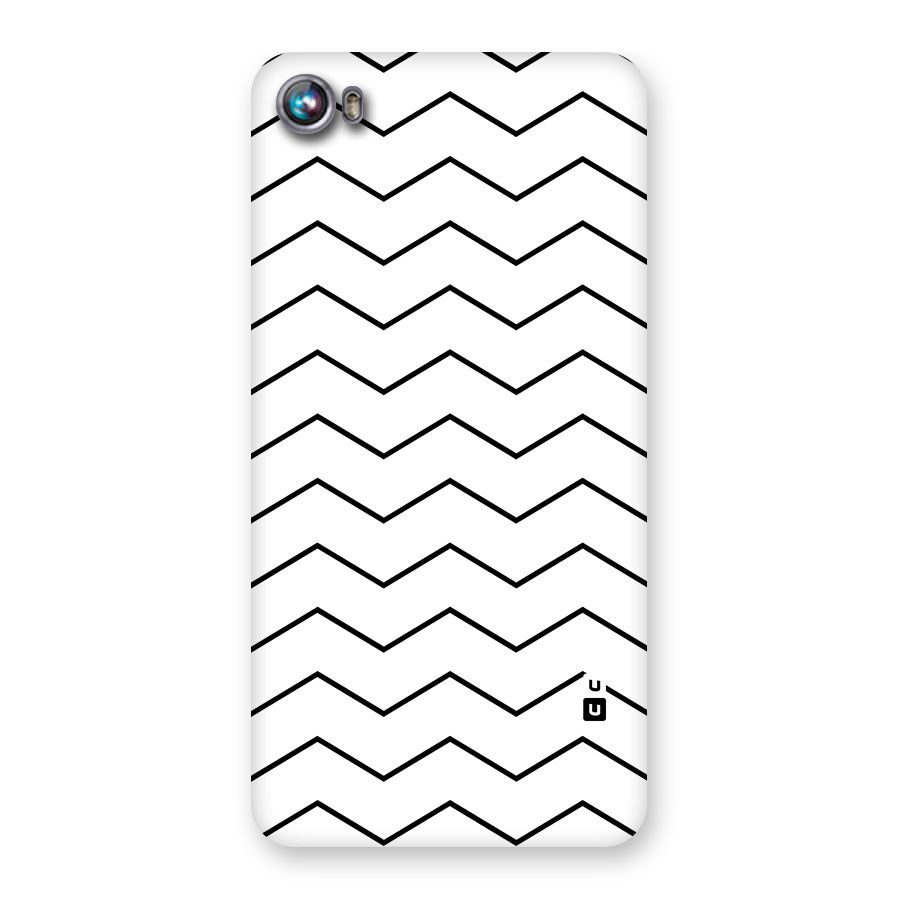 ZigZag Simple Classic Lines Back Case for Micromax Canvas Fire 4 A107