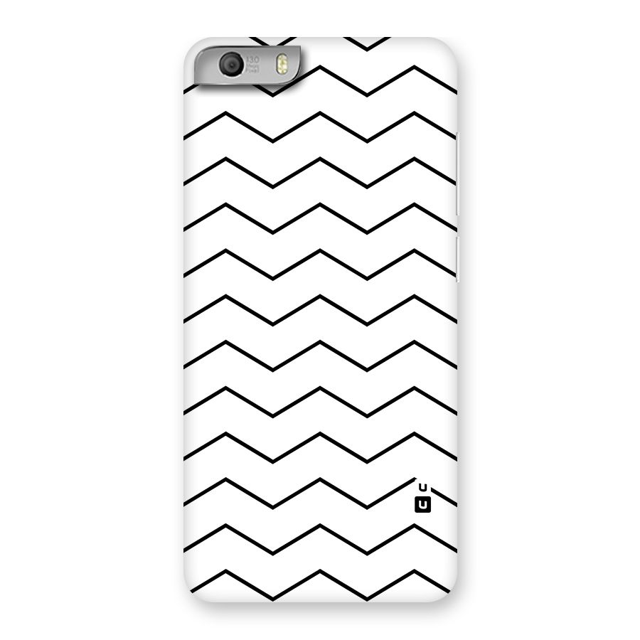 ZigZag Simple Classic Lines Back Case for Micromax Canvas Knight 2