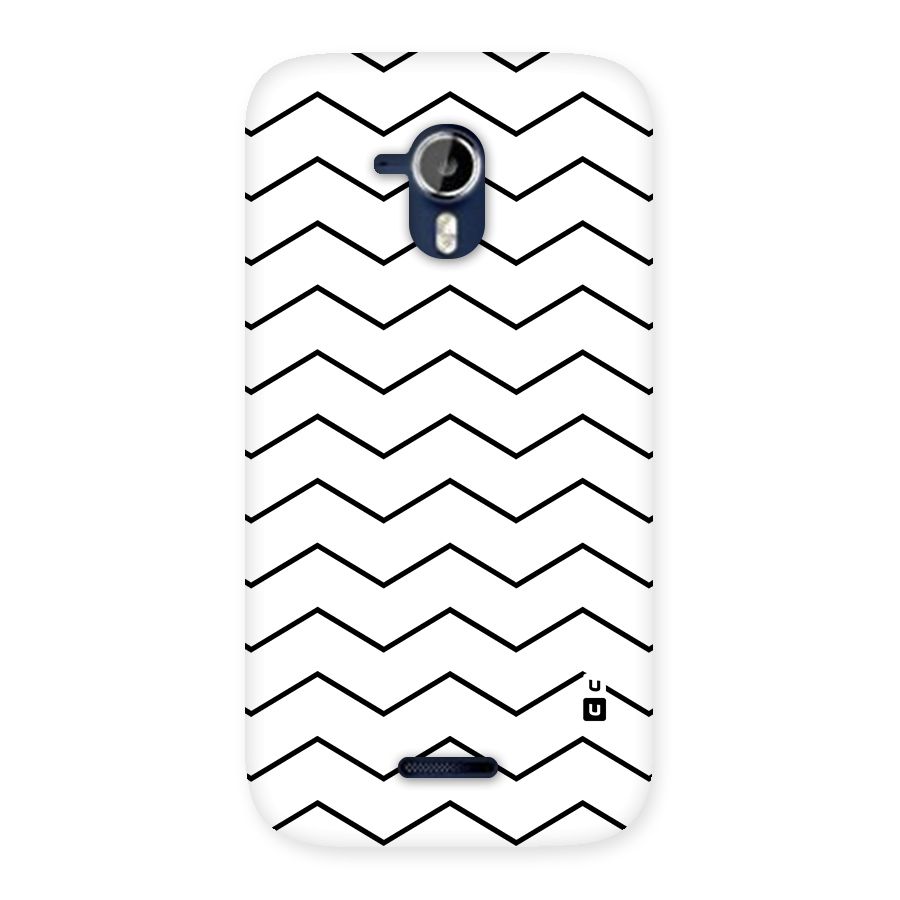 ZigZag Simple Classic Lines Back Case for Micromax Canvas Magnus A117