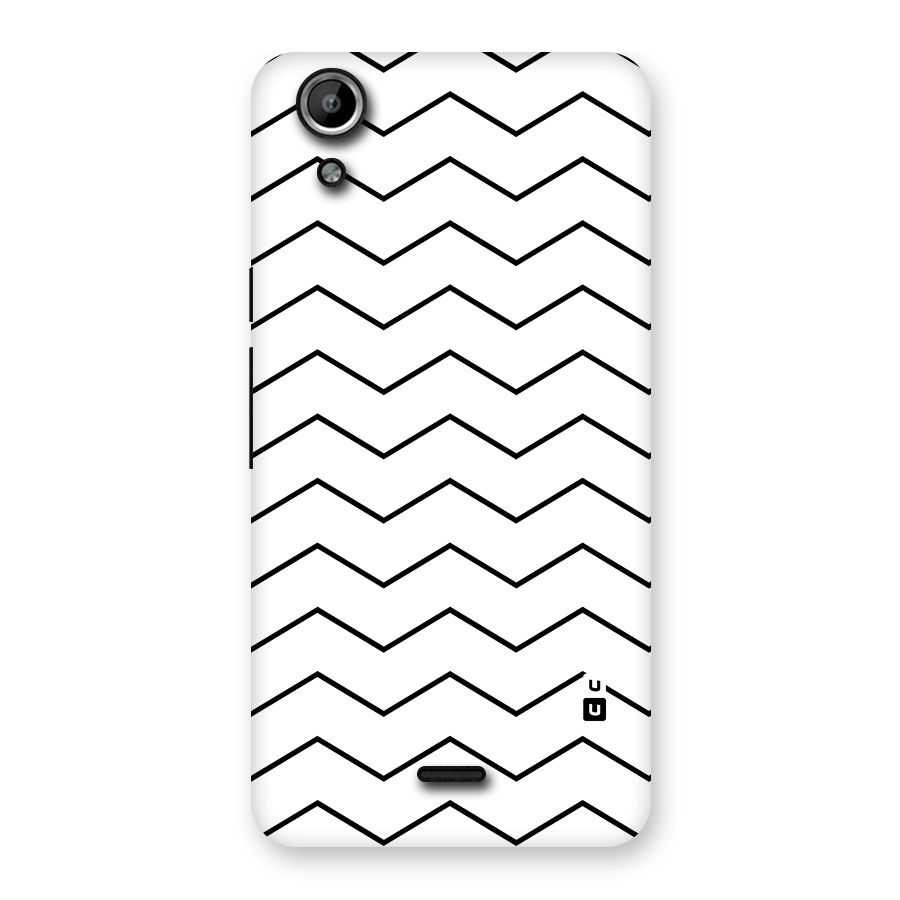 ZigZag Simple Classic Lines Back Case for Micromax Canvas Selfie Lens Q345