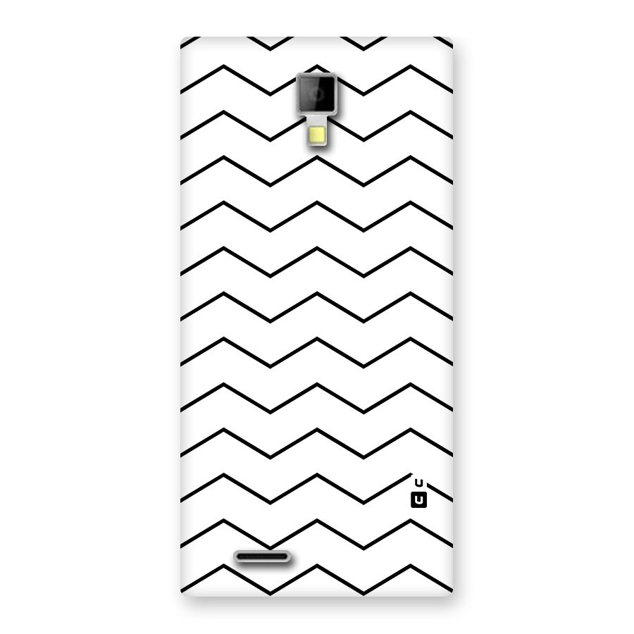 ZigZag Simple Classic Lines Back Case for Micromax Canvas Xpress A99
