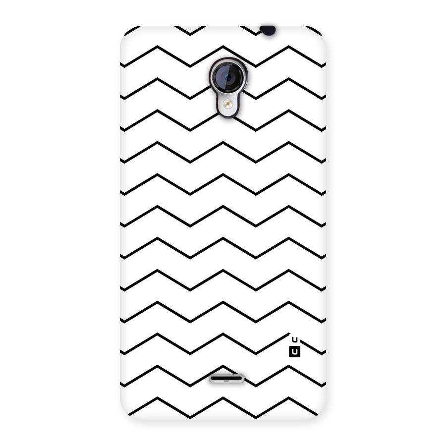ZigZag Simple Classic Lines Back Case for Micromax Unite 2 A106