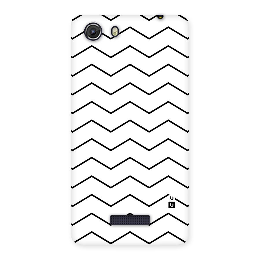 ZigZag Simple Classic Lines Back Case for Micromax Unite 3