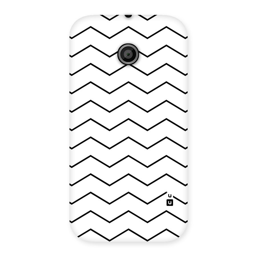 ZigZag Simple Classic Lines Back Case for Moto E