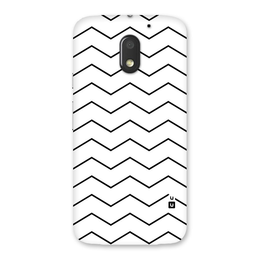 ZigZag Simple Classic Lines Back Case for Moto E3 Power