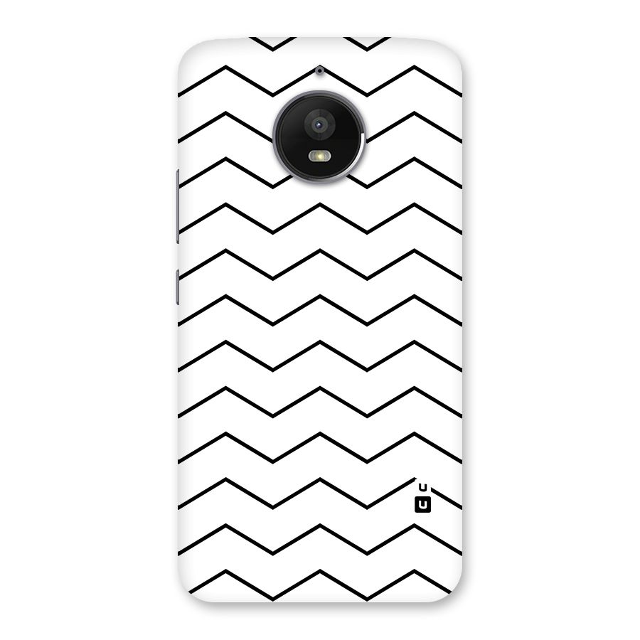 ZigZag Simple Classic Lines Back Case for Moto E4 Plus