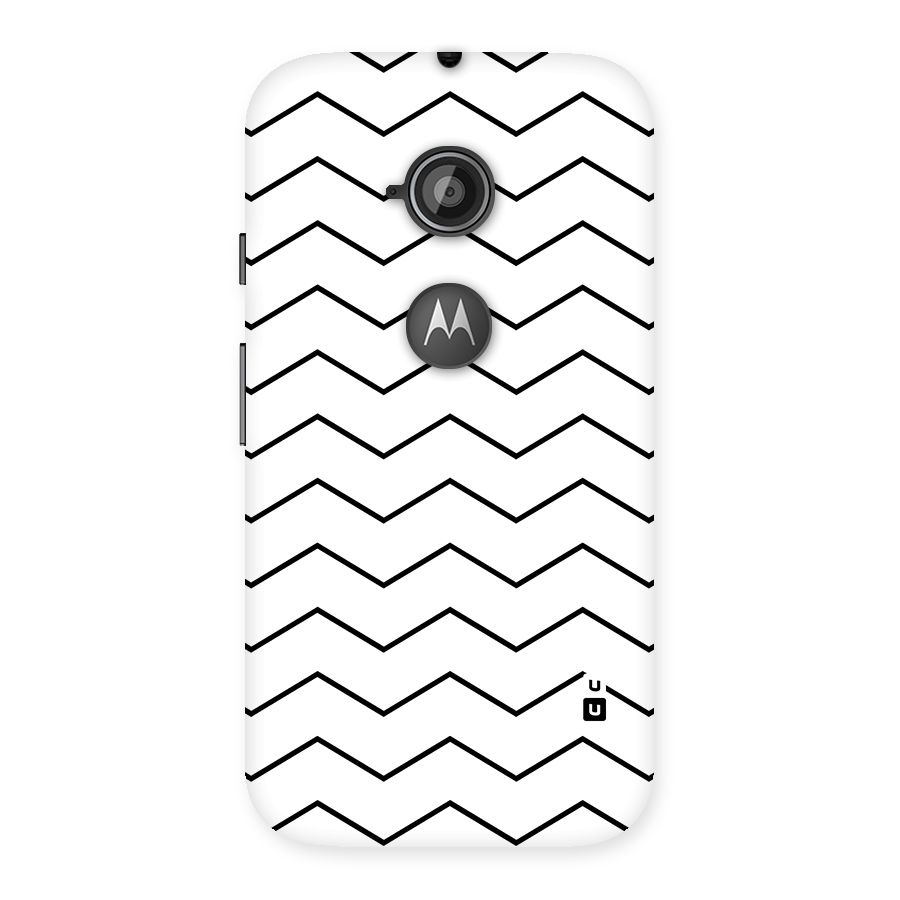 ZigZag Simple Classic Lines Back Case for Moto E 2nd Gen