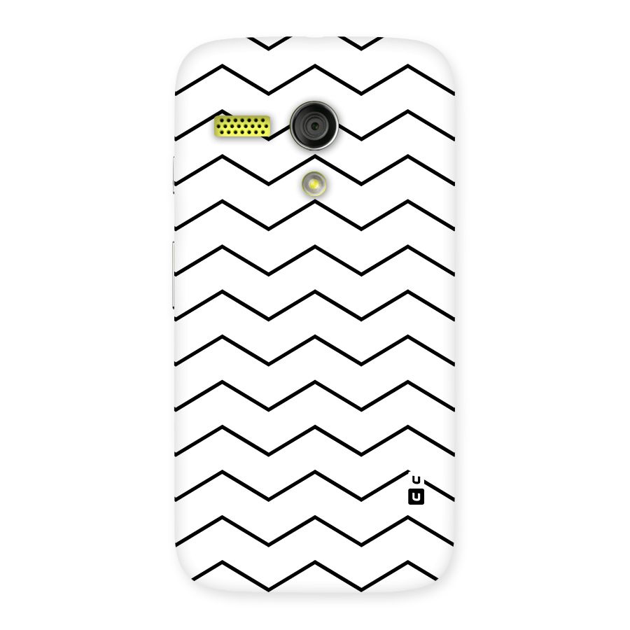 ZigZag Simple Classic Lines Back Case for Moto G