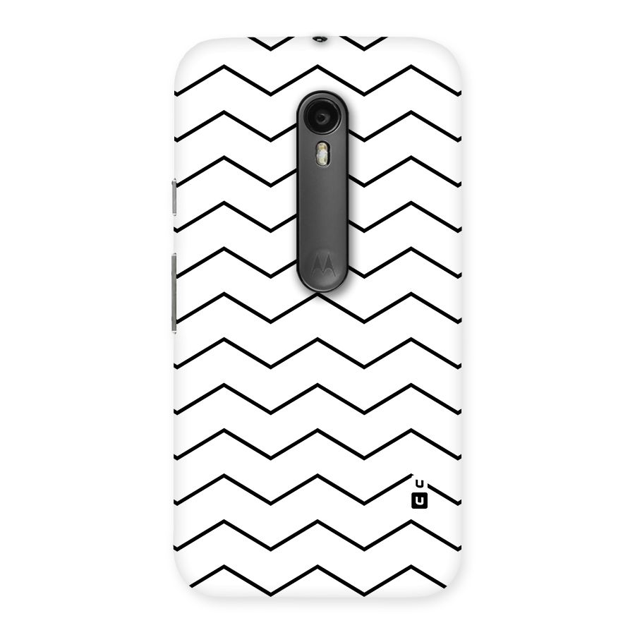 ZigZag Simple Classic Lines Back Case for Moto G3